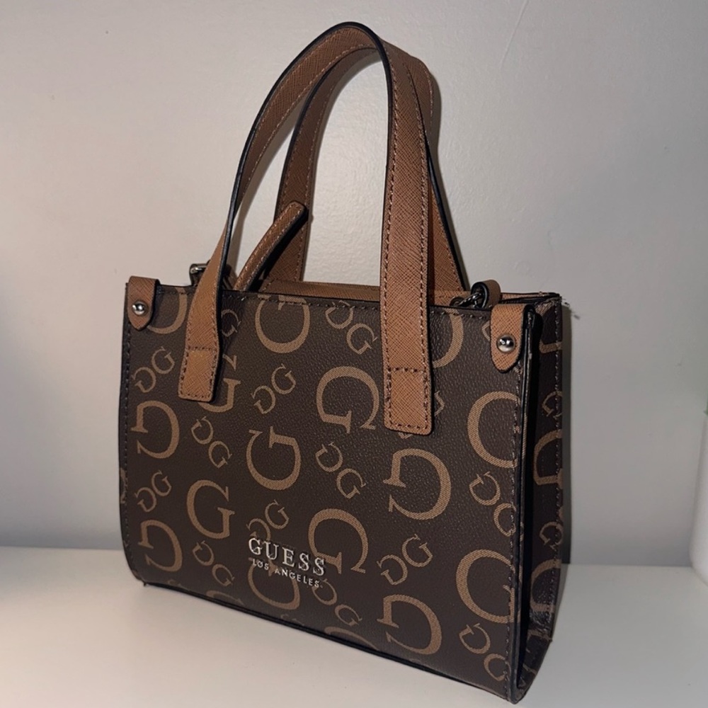Guess Holden Mini Handbag in ‘Natural’